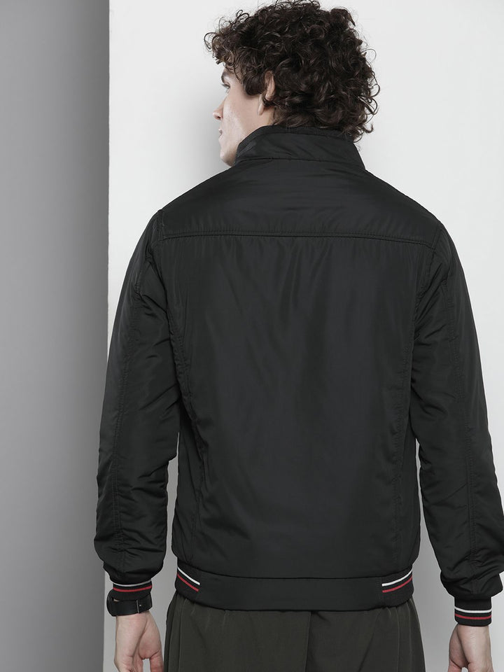 The Indian Garage Co Men Regular Fit Zip-Front Bomber Jacket