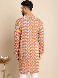 Motif Etnik Anouk Sulam Kolar Band Kapas Kurta Biasa