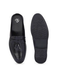 House of Pataudi Men Round Toe Formal Slip On Mules
