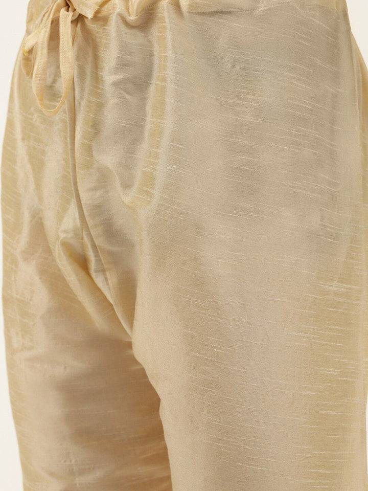 SOJANYA Mandarin Collar Regular Kurta With Churidar & Nehru Jacket