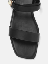 Lino Perros Women Open Toe Flats with Buckle Detail