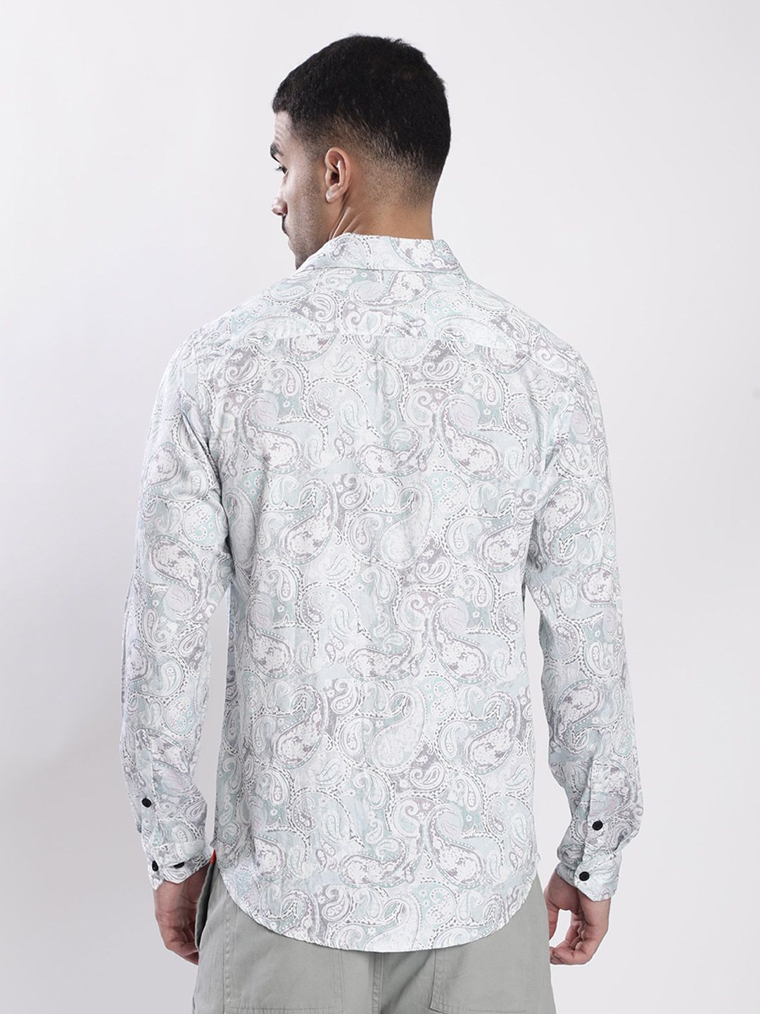 Bene Kleed Ethnic Motifs Printed Spread Collar Cotton Casual Shirt