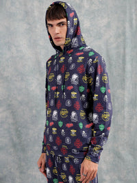 The Indian Garage Co Printed Hooded Sweatshirt & Joggers