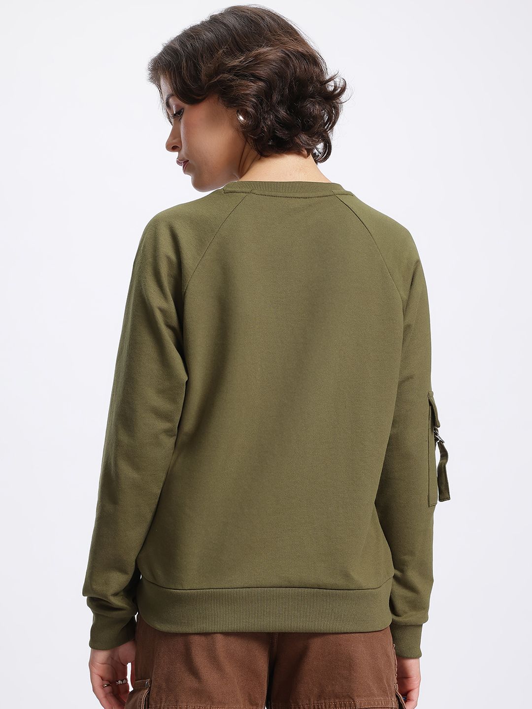 DressBerry Raglan Sleeves Pocket Sweatshirt