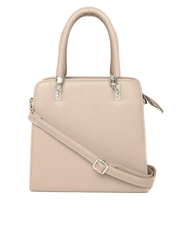 Lino Perros Beige Solid Handheld Bag