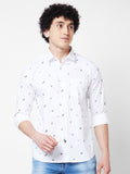 SPYKAR Long Sleeves Regular Fit Pure Cotton Opaque Printed Casual Shirt