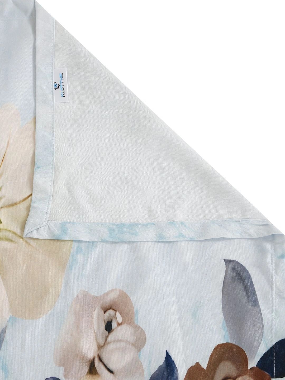 Moda Rapido X KLOTTHE Blue Floral 400 TC Single Bedsheet with 1 Pillow Covers