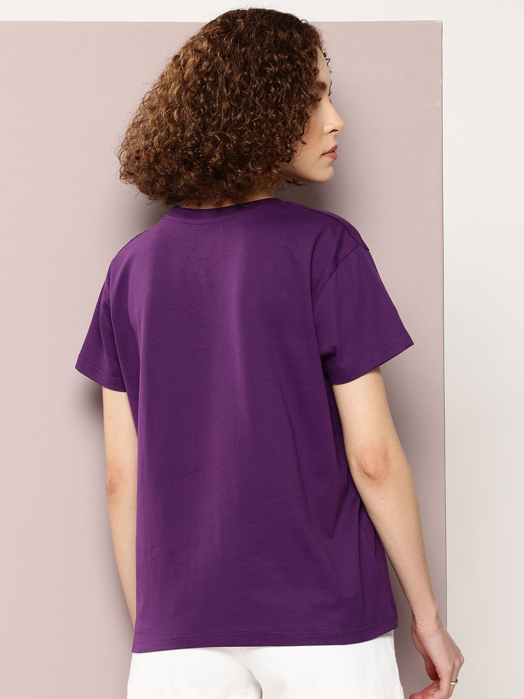 DILLINGER Typography Drop-Shoulder Sleeves Pure Cotton Boxy T-shirt