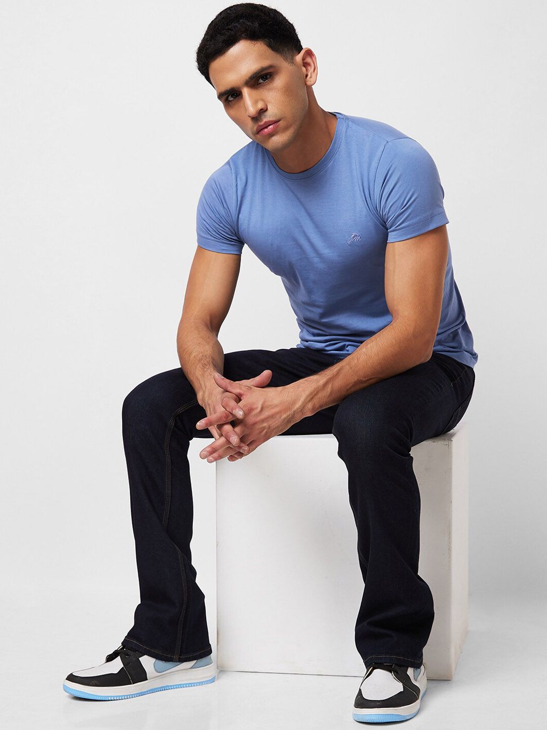 SPYKAR Men Bootcut Mid Rise Clean Look Cotton Jeans