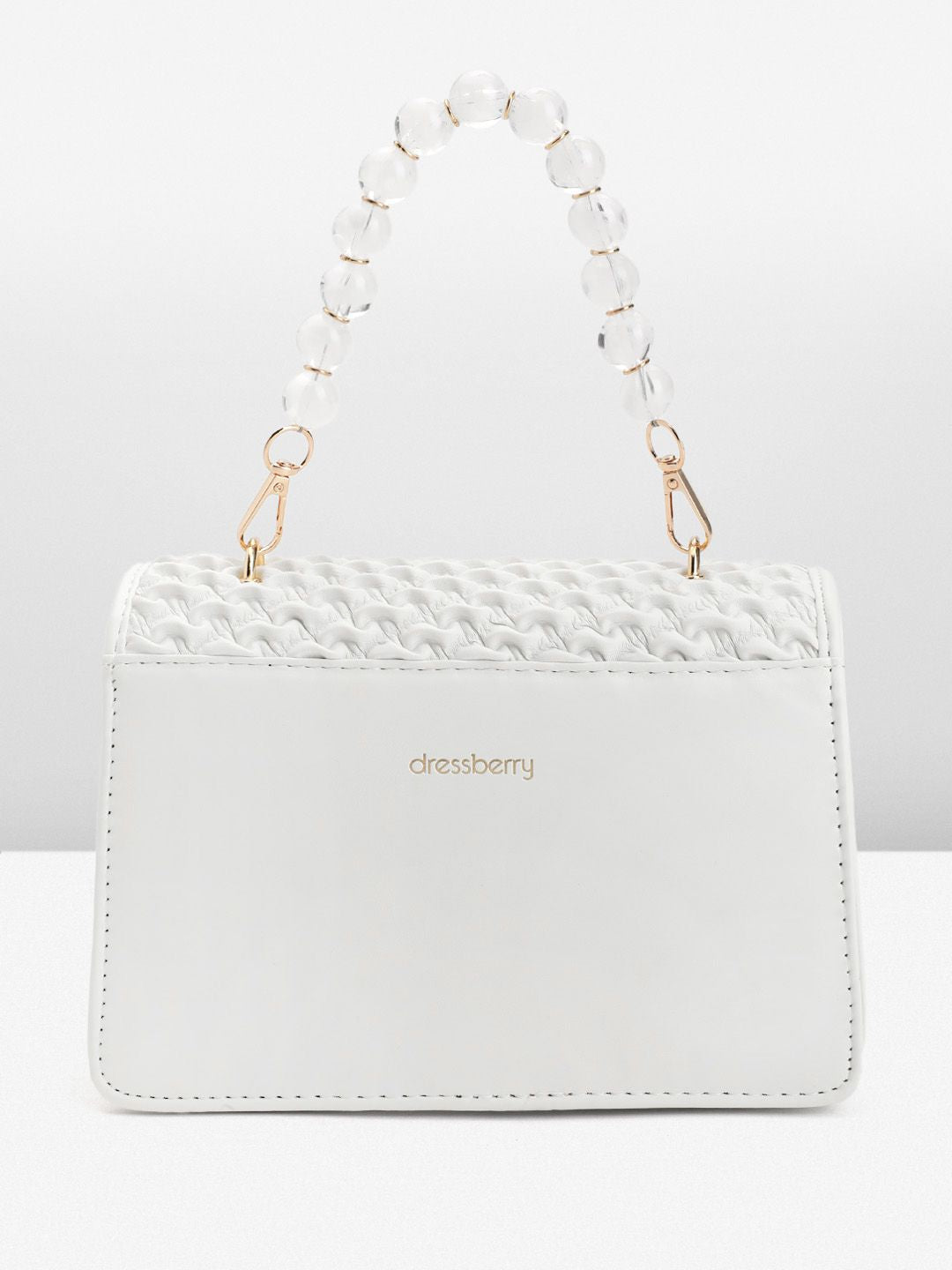 DressBerry Textured Structured Satchel