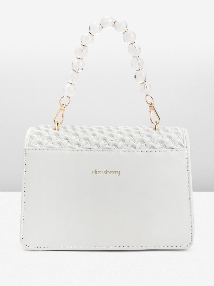 DressBerry Textured Structured Satchel