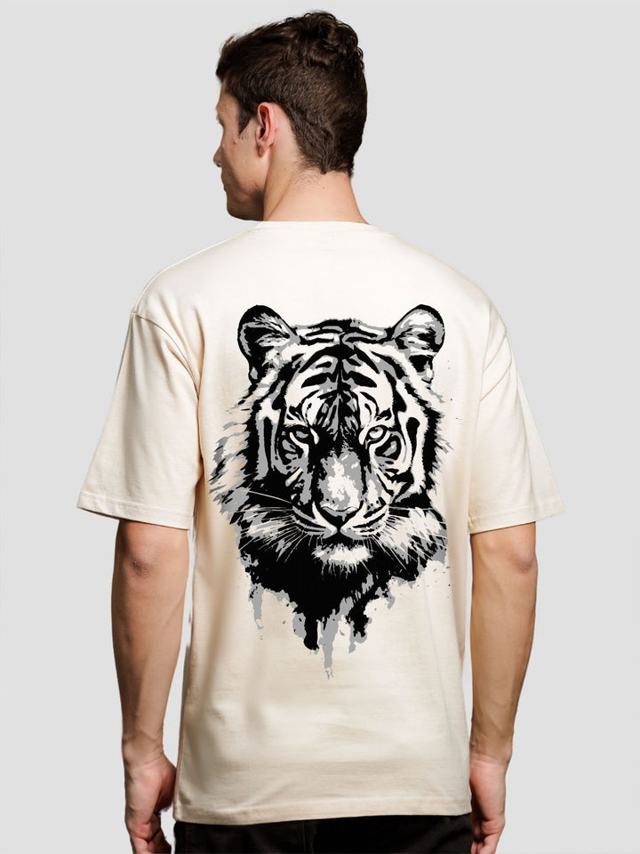 ADRO Men Graphic Printed Drop-Shoulder Cotton Oversized T-shirt