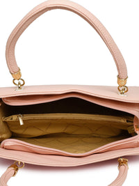 Lino Perros Pink Solid Handheld Bag