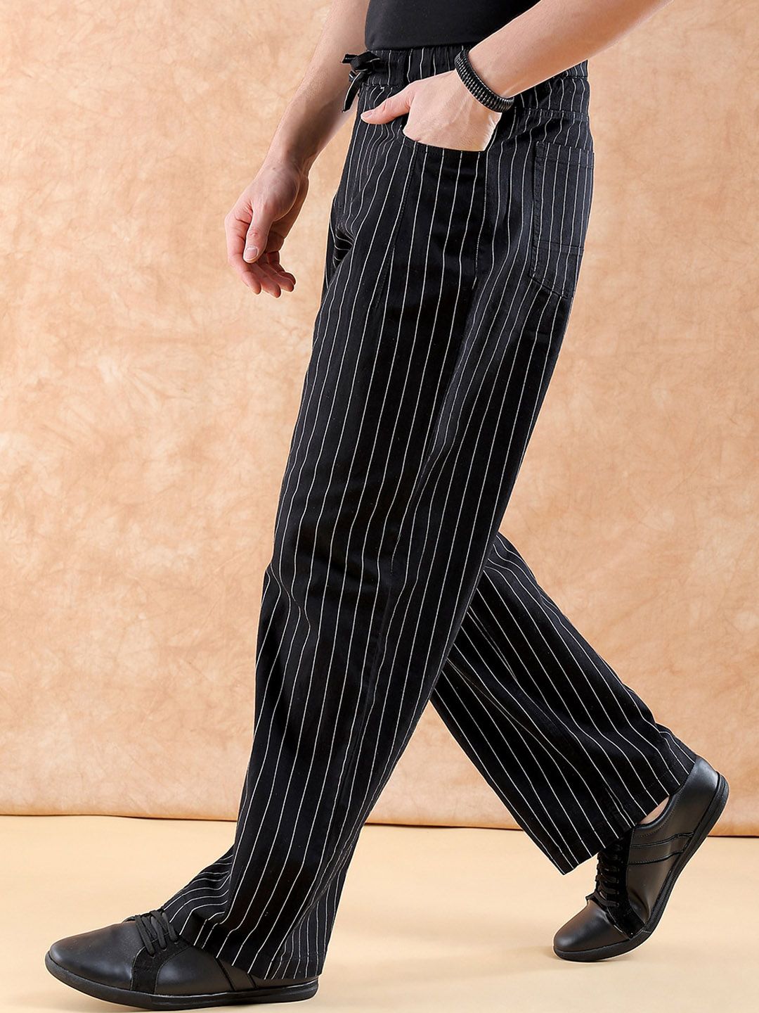 The Indian Garage Co Men Loose Fit Trousers
