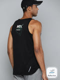 Hrx oleh Hrithik Roshan Brand Logo Print Running Tank T-Shirt