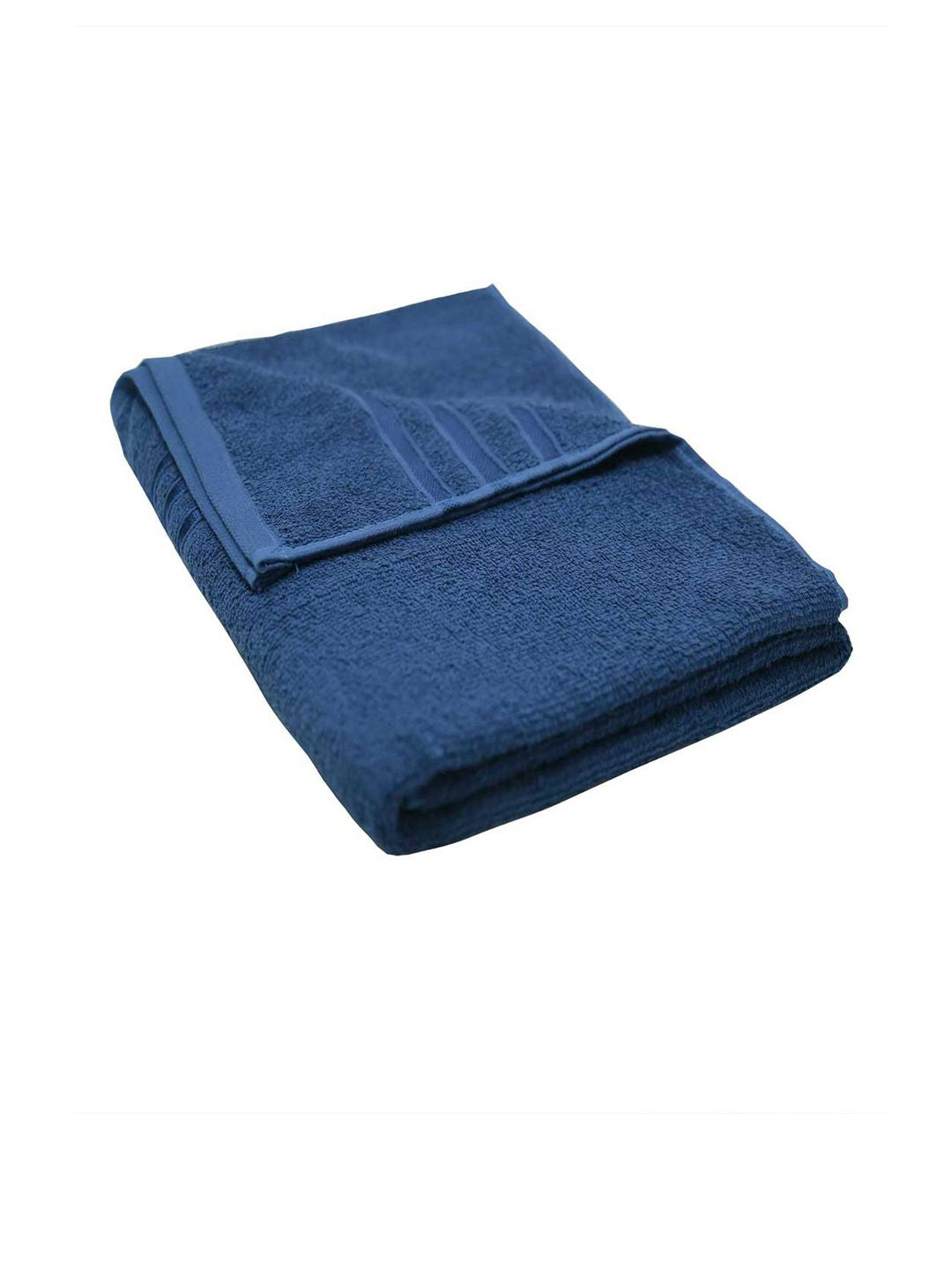 MYTRIDENT Navy Blue 400 GSM Pure-Cotton Bath Towel