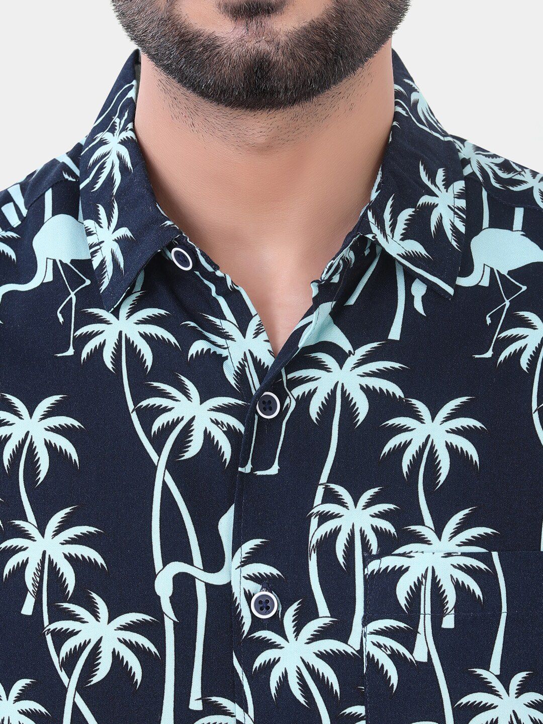VASTRADO Classic Slim Fit Floral Printed Casual Shirt