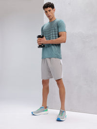 HRX by Hrithik Roshan Geometric Print Rapid-Dry Training T-shirt