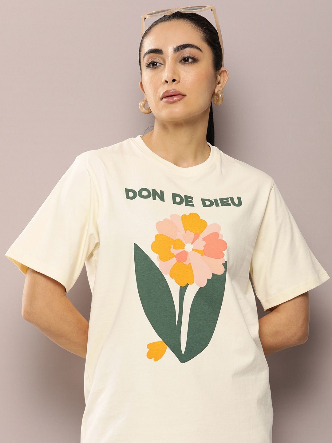 DILLINGER Graphic Printed Oversized Pure Cotton T-shirt