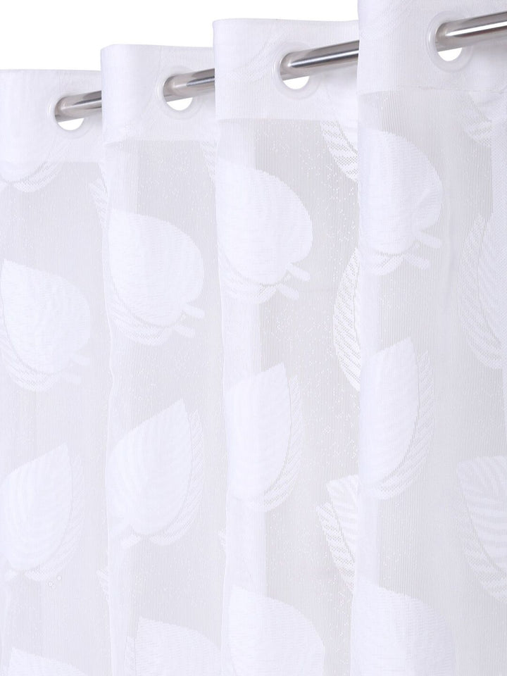 HOSTA HOMES White Floral Window Curtain
