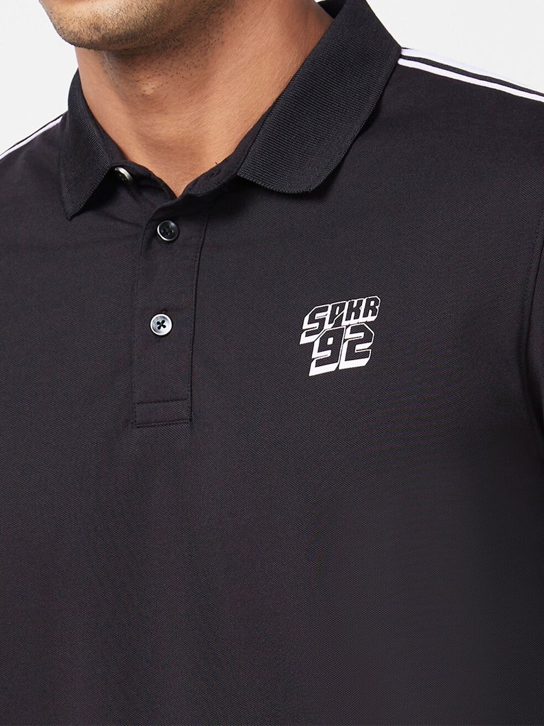 SPYKAR Polo Collar Slim Fit Cotton T-Shirt