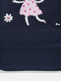 Moms Love Kids Girls Printed Pure Cotton Clothing Set