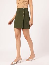 DressBerry Flirty & Feminine Slit Straight Mini Skirt