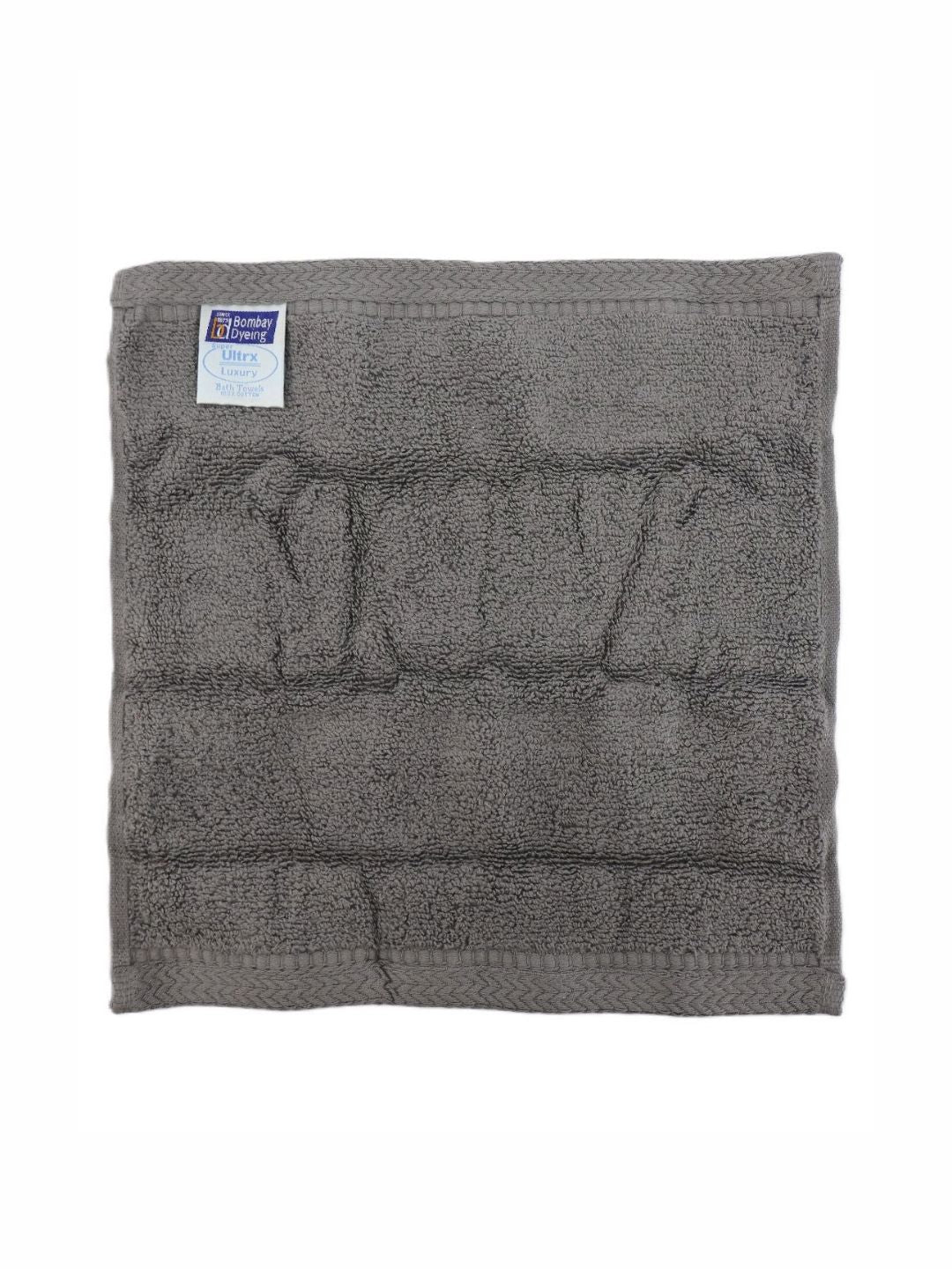 BOMBAY DYEING Grey 3 Pcs Pure Cotton 650 GSM Face Towel