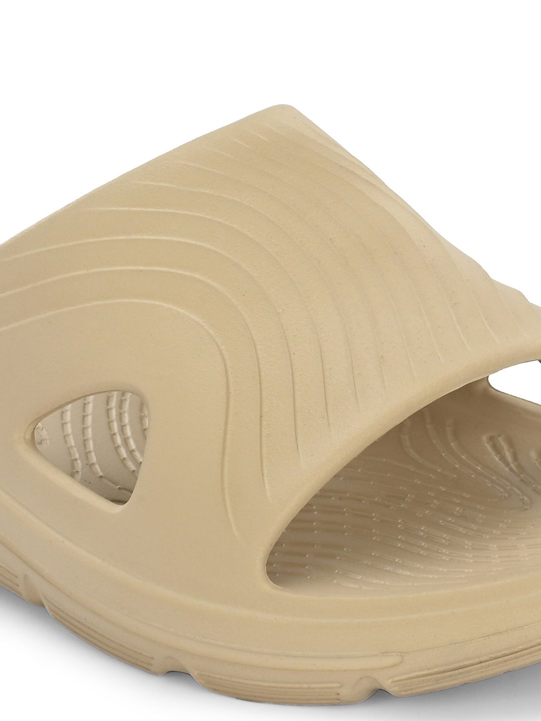HRX by Hrithik Roshan Men Beige Textured Slip On Sliders