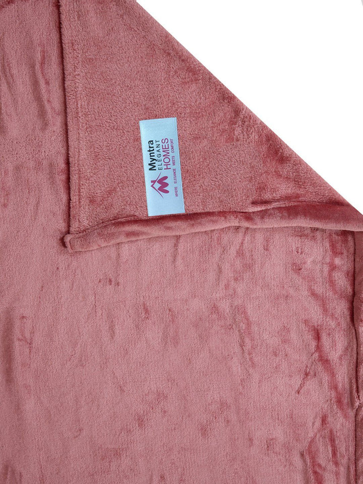 Myntra Elegant Homes Blue Wool 300 TC King Cadar Dengan 2 Sarung Bantal