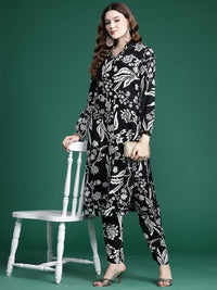 Indo Era Floral Printed Kurta with Trousers