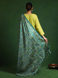Varanga Floral Embroidered Notch Neck Straight Kurta With Trousers And Dupatta