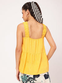 DressBerry Eclectic Ensemble Pleated A-Line Top