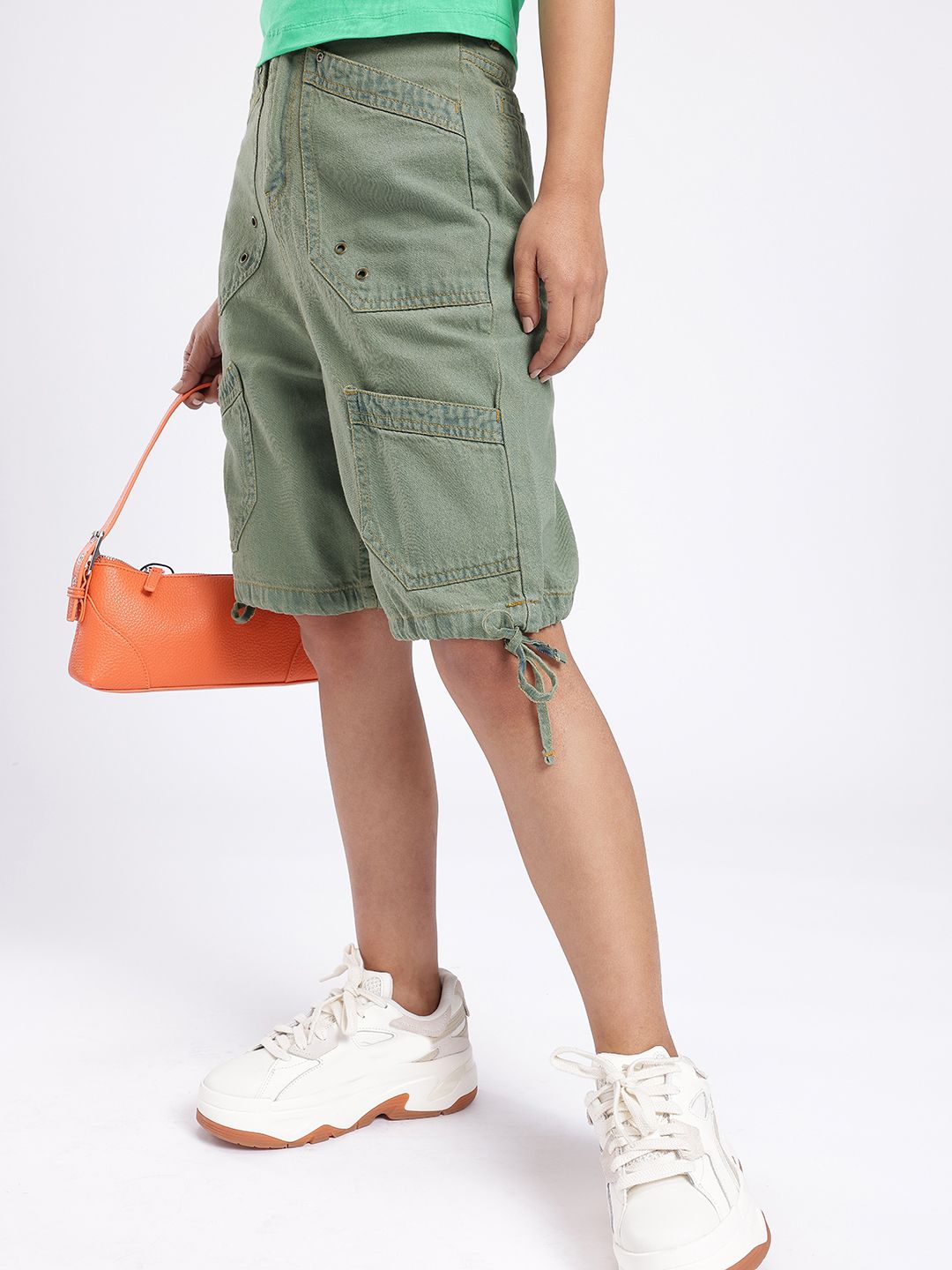 DressBerry Women Urban Savvy Cargo Style Shorts