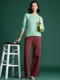 DressBerry Cable Knit Acrylic Pullover