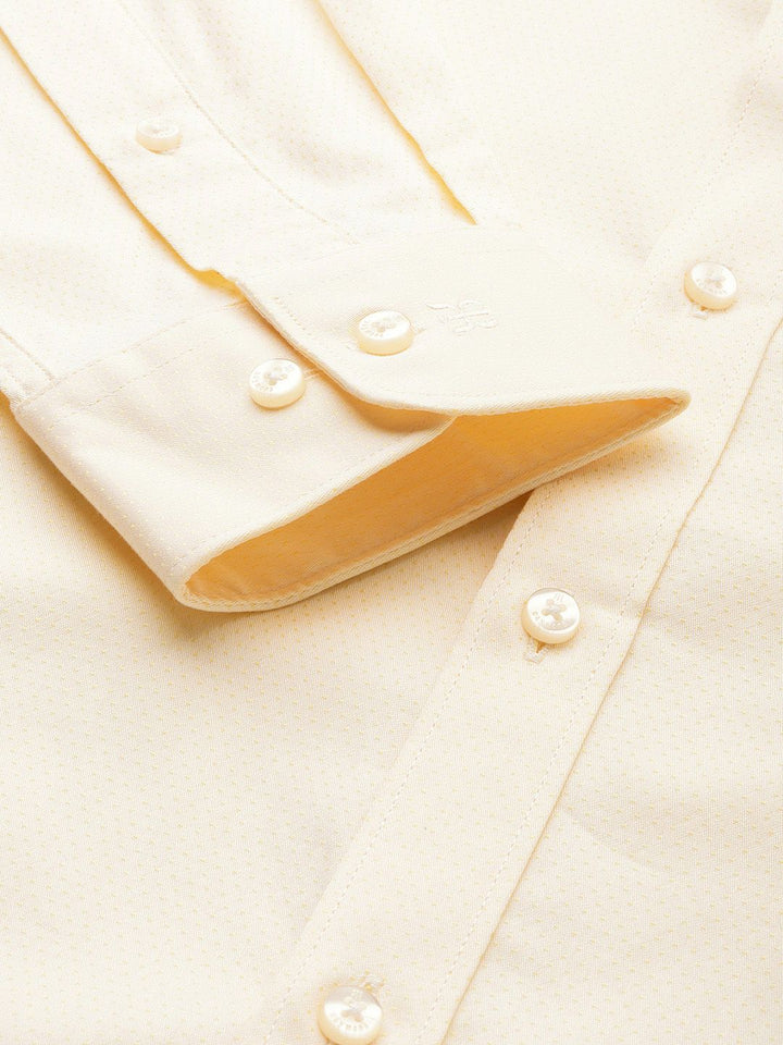 Raymond Textured Slim Fit Pure Cotton Formal Shirt
