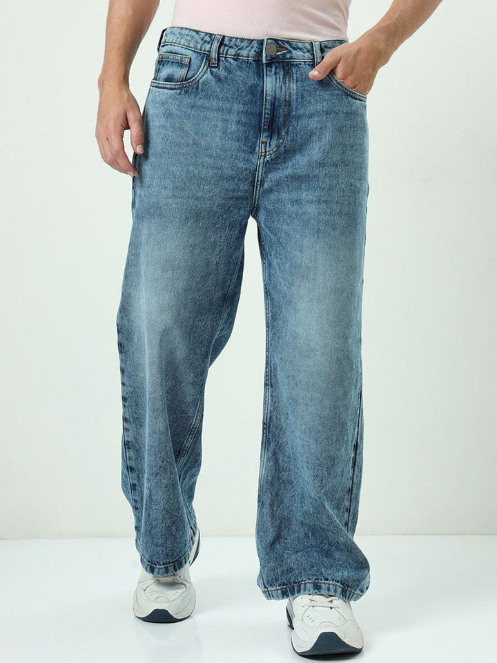 Bewakoof Men Baggy Straight Fit Jeans