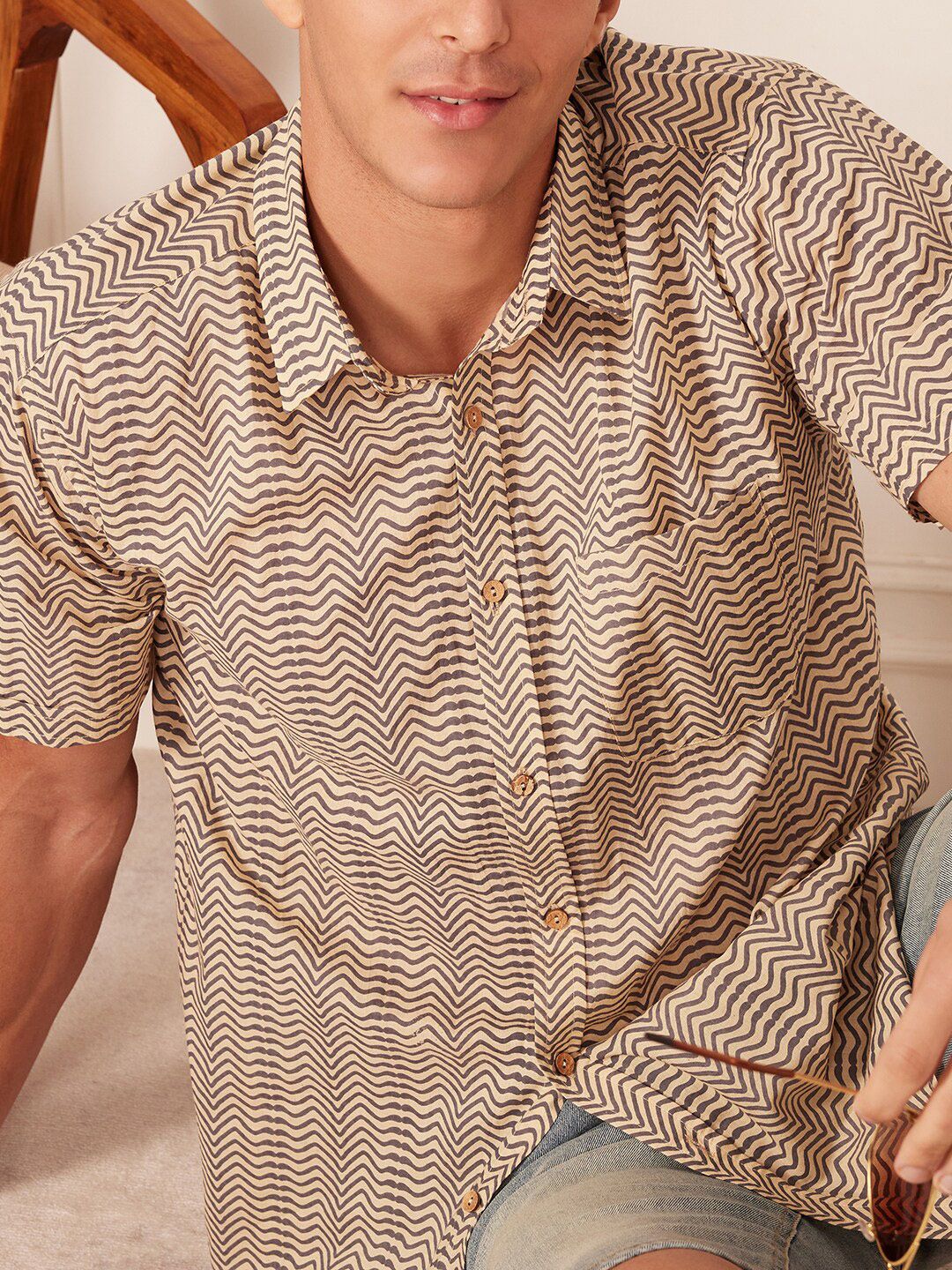Block Printed Casual Shirt