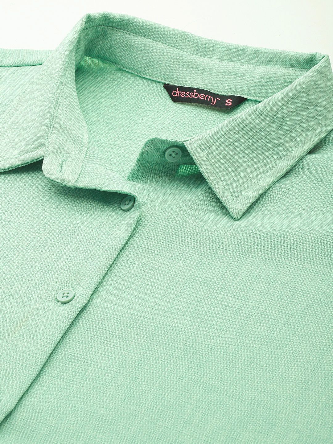 DressBerry Pure Cotton Drop-Shoulder Sleeve Shirt