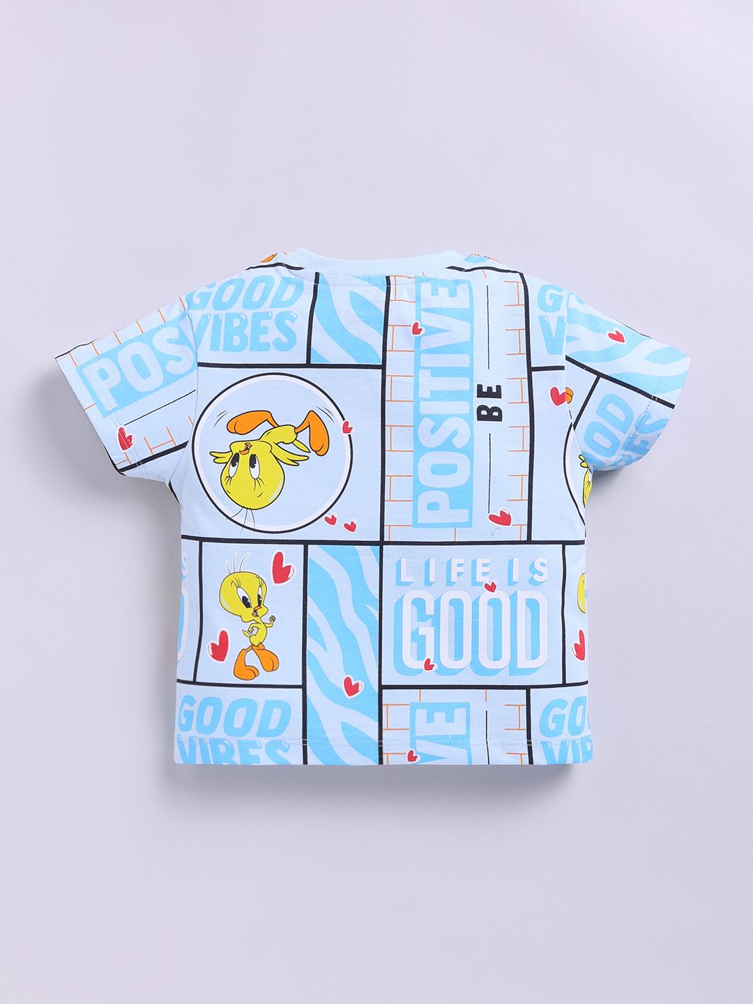Happy Faces Kids Girls Tweety Printed Pure Cotton T-Shirt