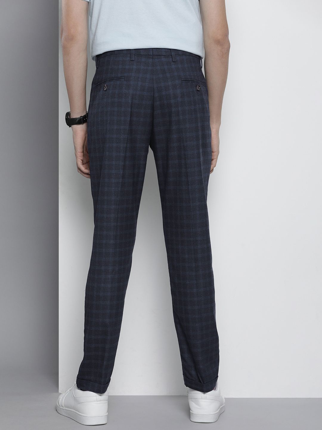 The Indian Garage Co Self Design Regular Fit Chinos Trousers