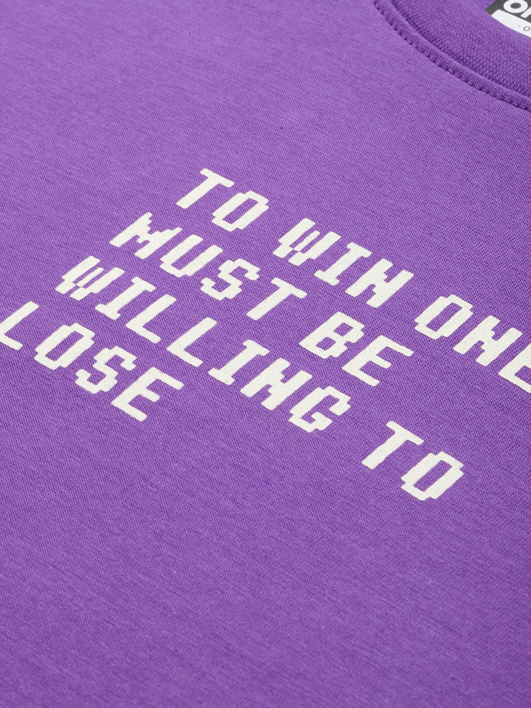 Difference of Opinion Printed Oversized Pure Cotton T-shirt