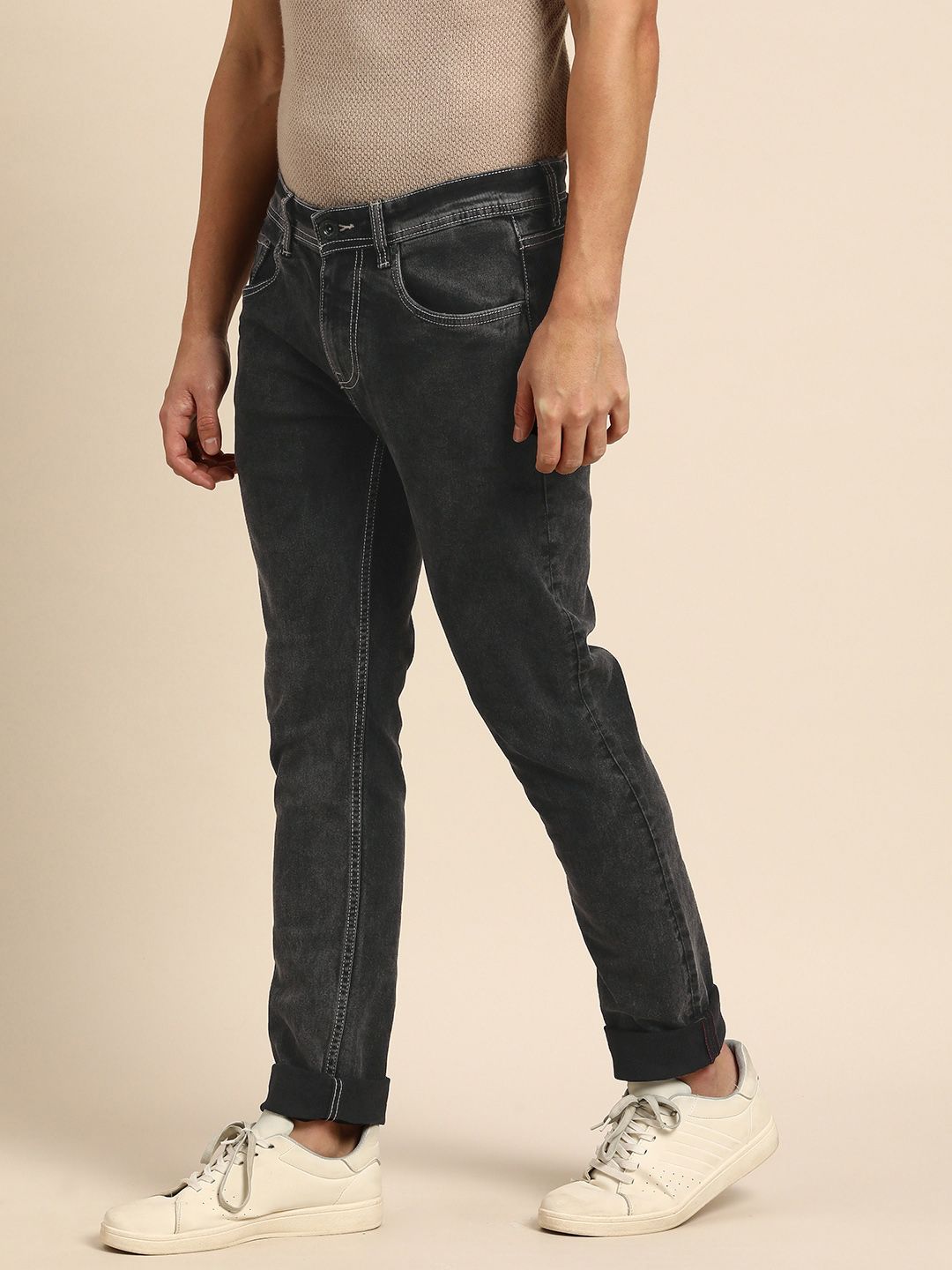 Being Human Clothing Men Skinny Fit Light Fade Stretchable Jeans