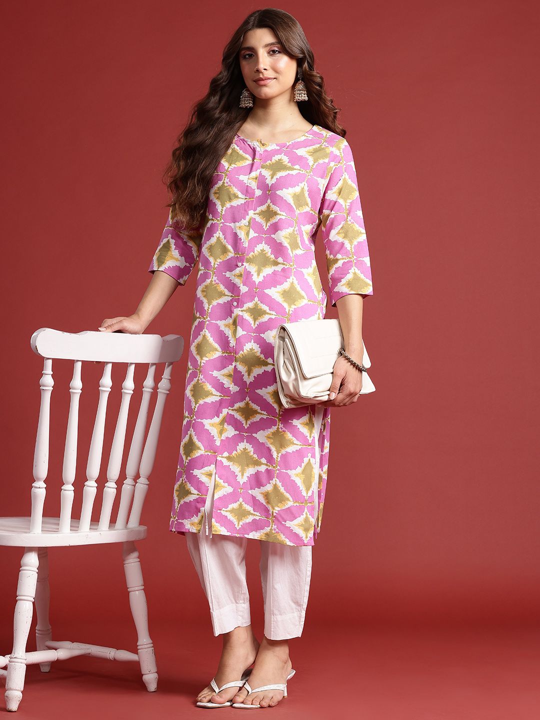 Anouk Geometric Printed Kurta