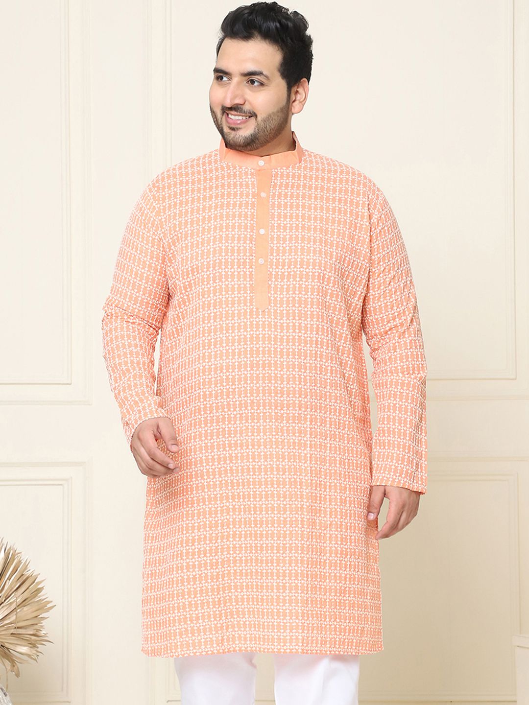 SOJANYA PLUS Embroidered Cotton Kurta