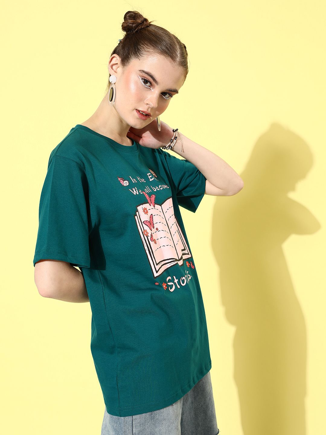 DILLINGER Women Graphic Printed Oversize T-shirt