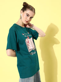 DILLINGER Women Graphic Printed Oversize T-shirt