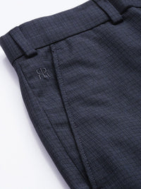 Raymond Men Checked Slim Fit Formal Trousers