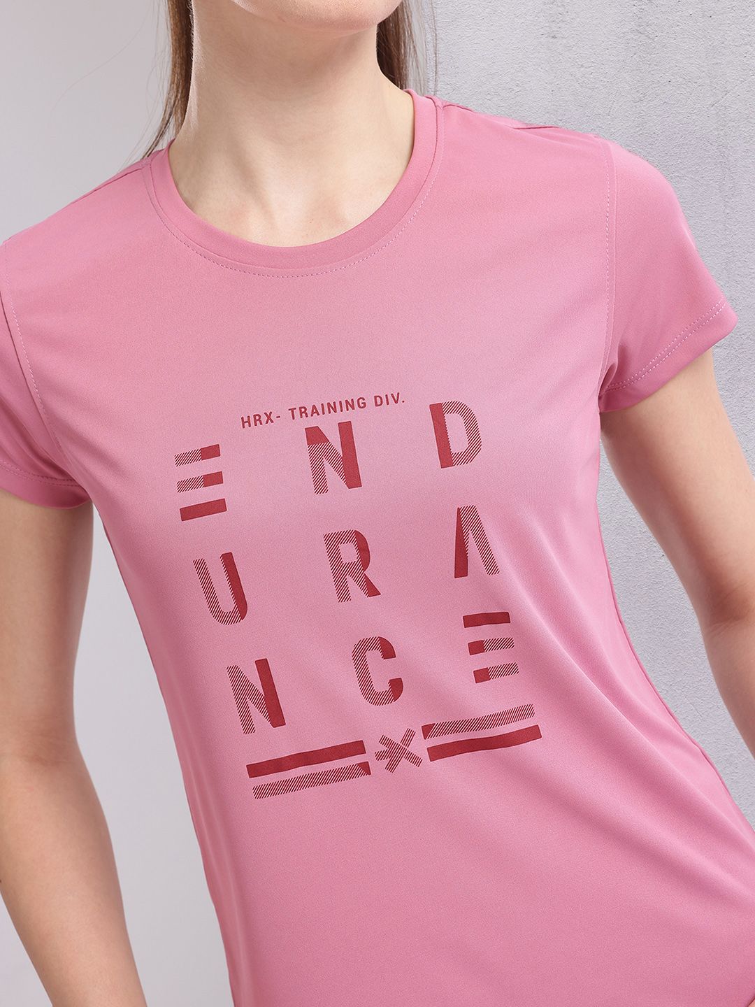 HRX by Hrithik Roshan Women Printed Rapid-Dry Training T-shirt
