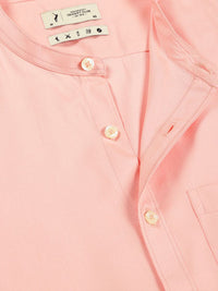 Thomas Scott Men Premium Solid Mandarin Collar Casual Shirt